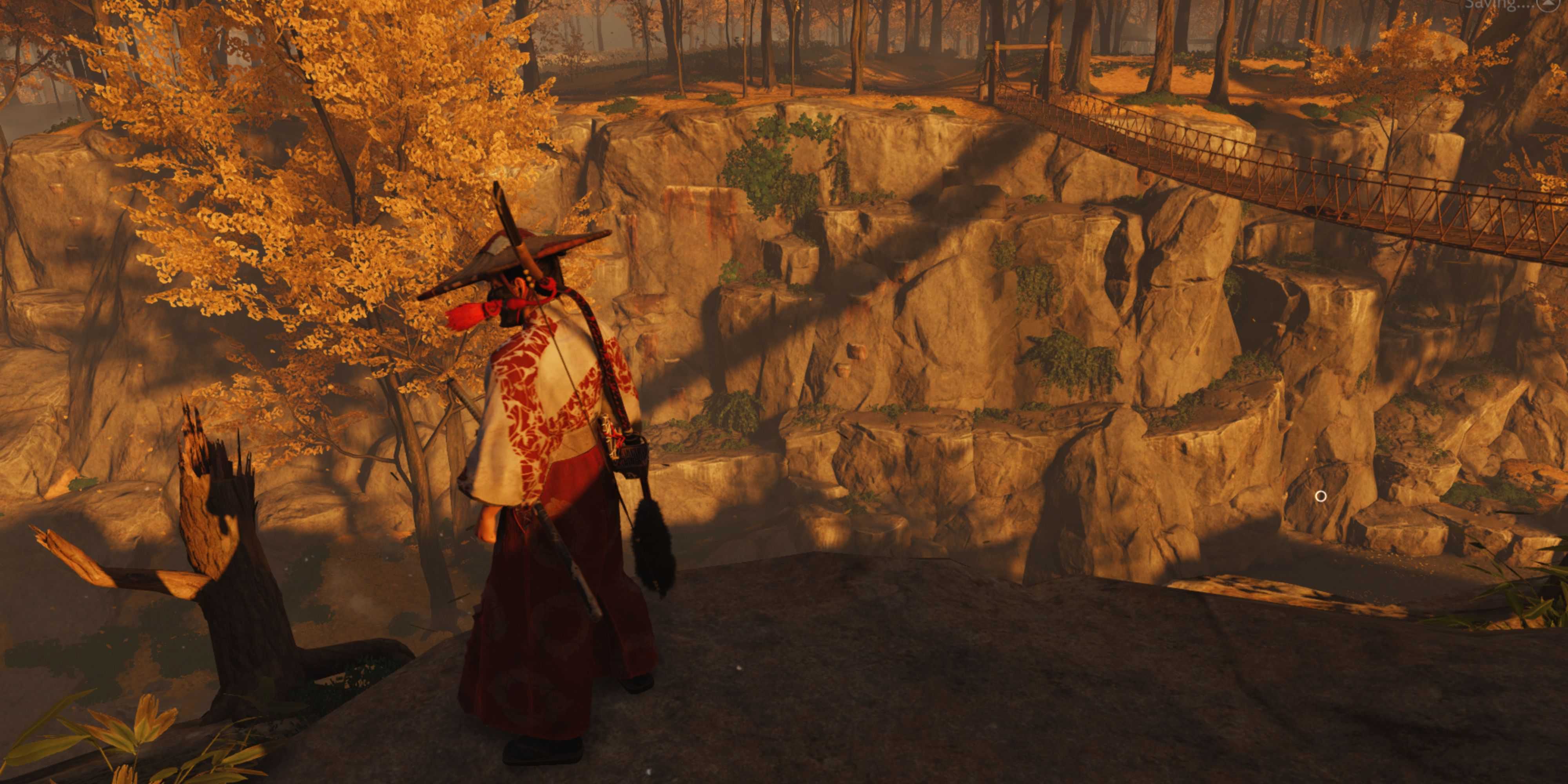 far side of the bridge in incident at hiyoshi pass in ghost of tsushima