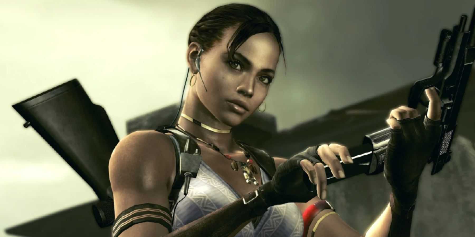 Resident Evil 5 Sheva reloading her pistol