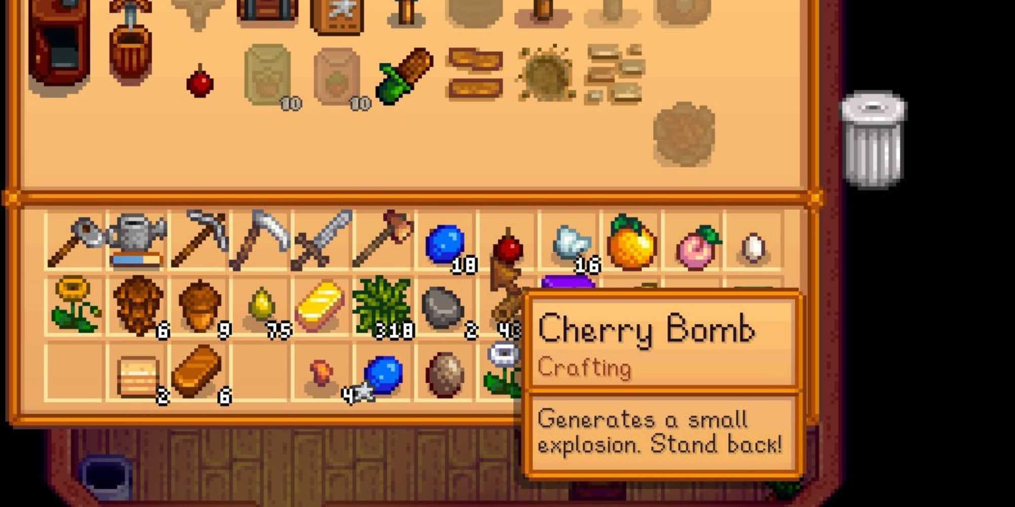 bomba cereja vale stardew