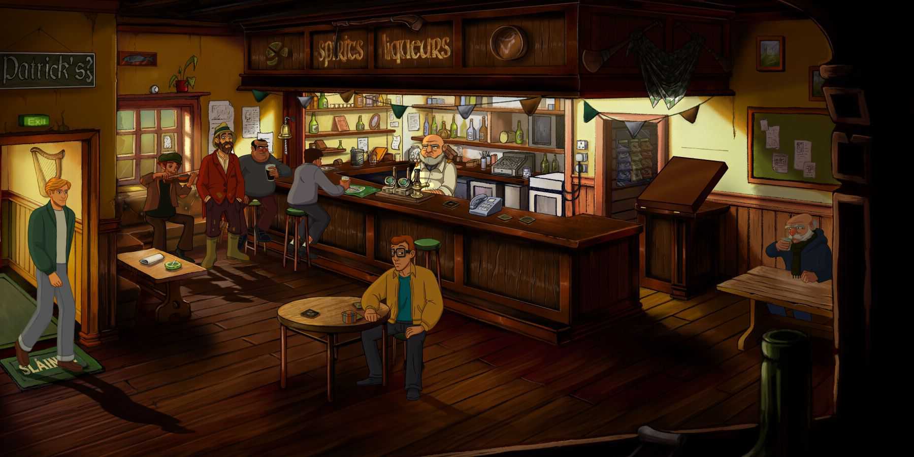 Broken Sword Reforged George arrives in the Irish pub