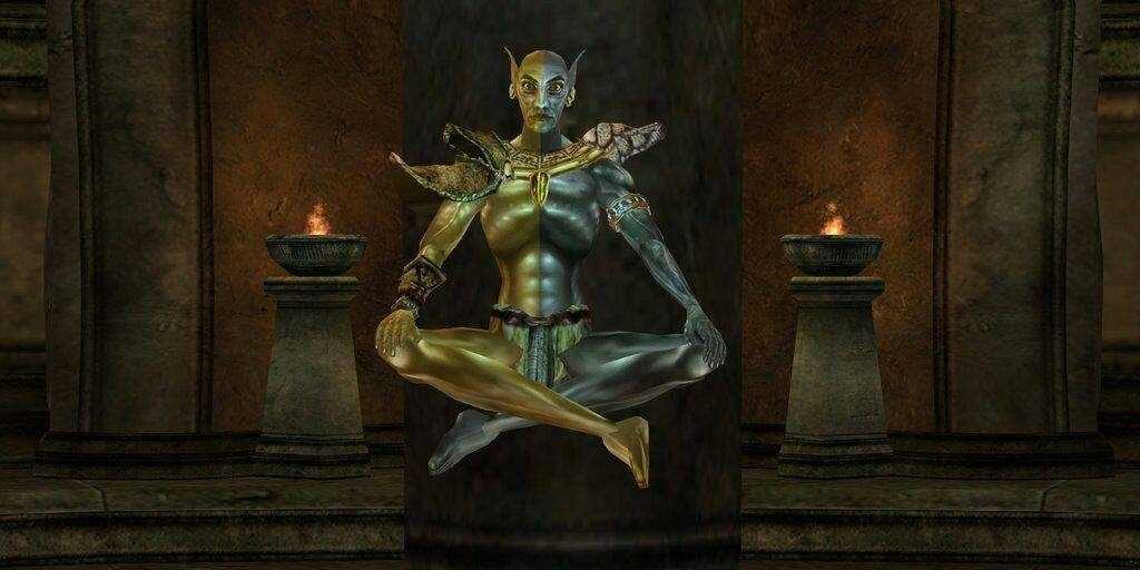 Vivec Inside His Palace In The Elder Scrolls III Morrowind