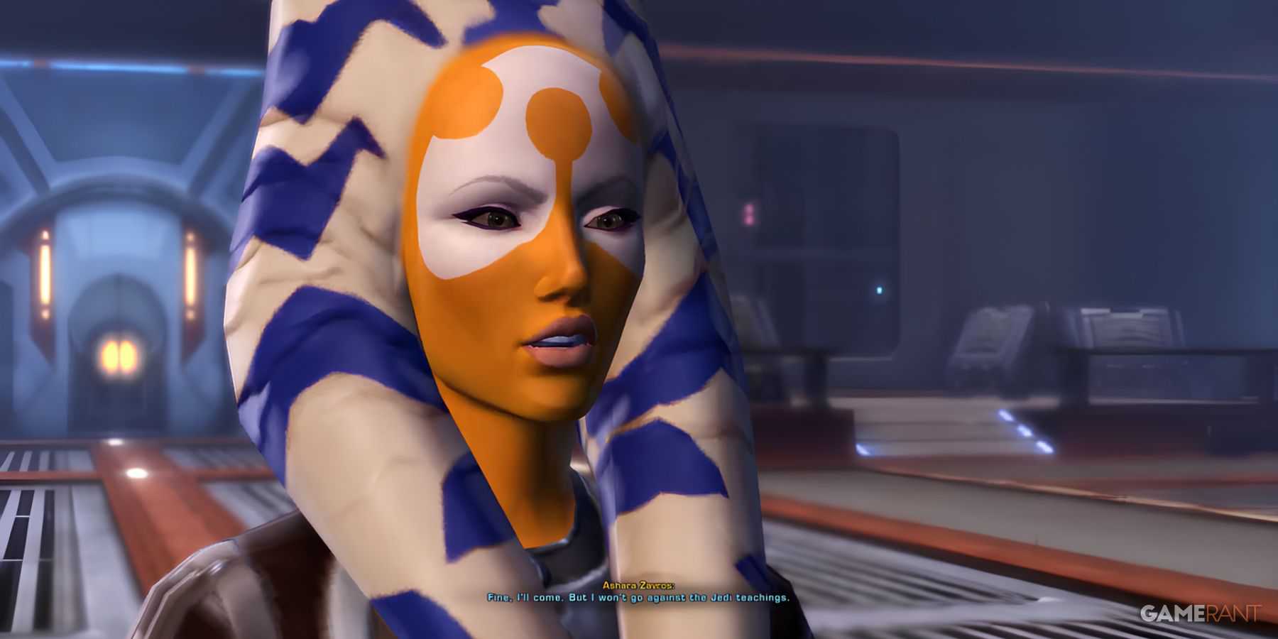 Romance interespécies de Ashara Zavros em Star Wars The Old Republic