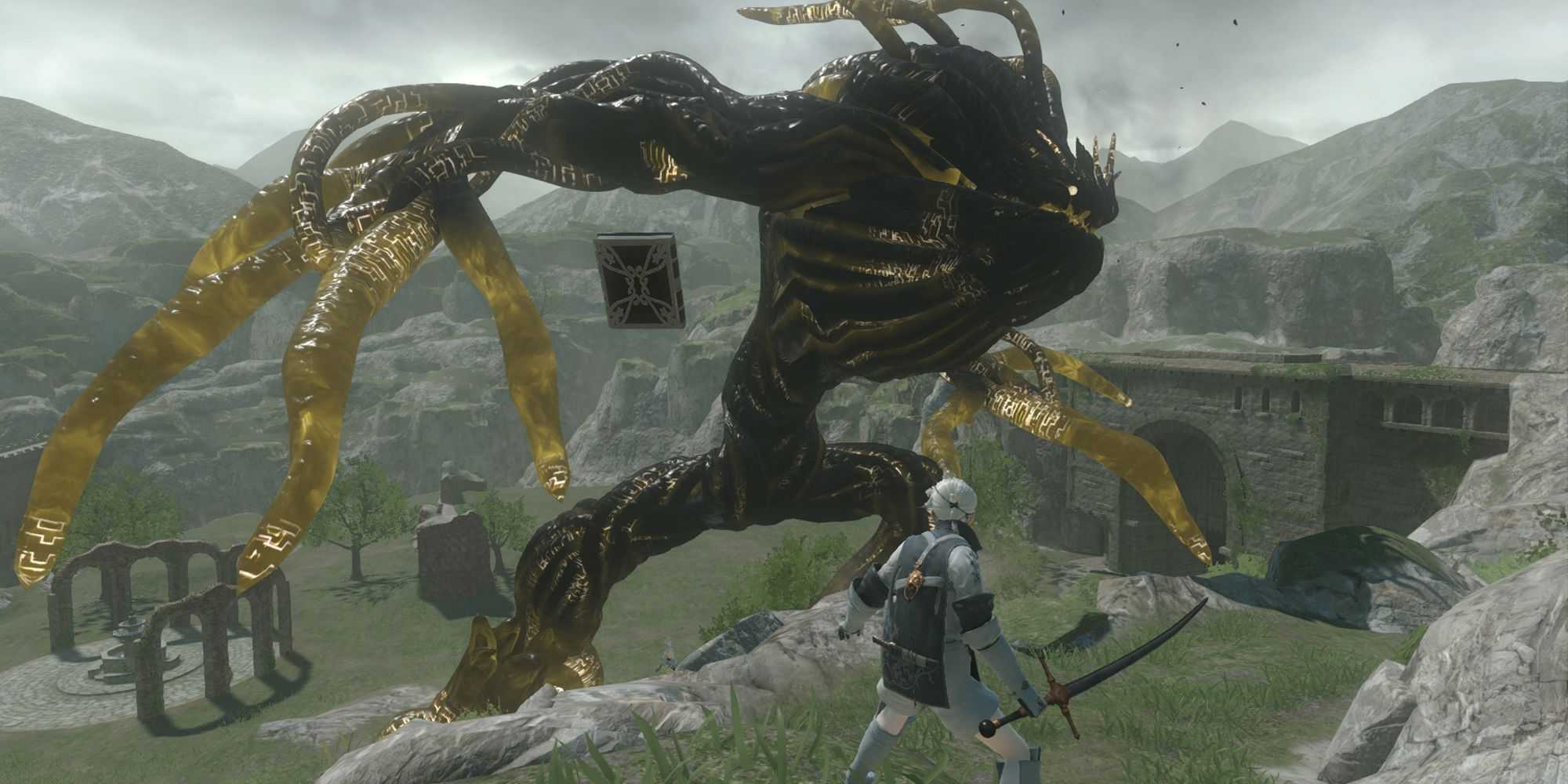 Nier enfrenta um Shade gigantesco em NieR: Replicant