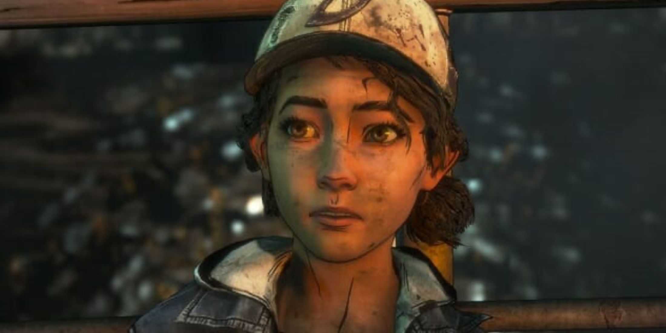 Clementine looking off to the side