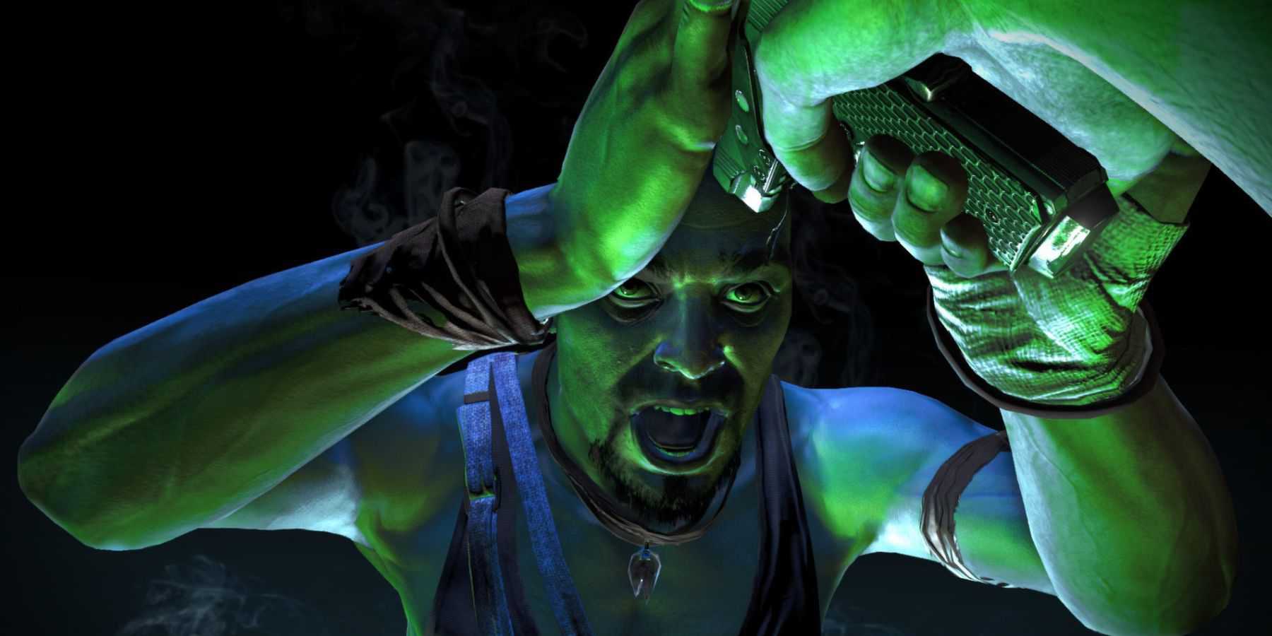 Far cry 3 key art Vaas holding gun to head