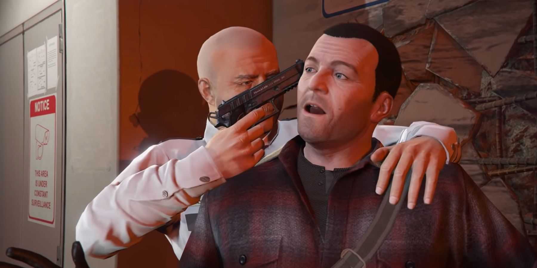 Grand Theft Auto 5 Prologue Mission Michael Gun to Head