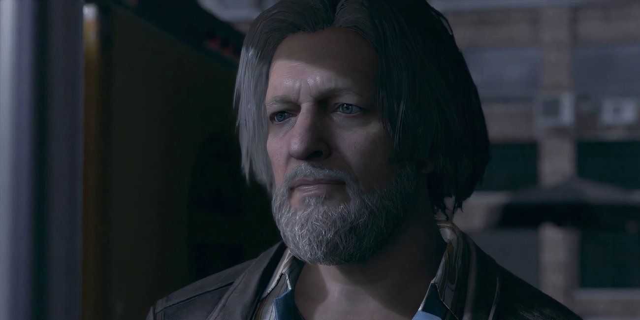 Detroit Become Human Lieutenant Hank Anderson worried