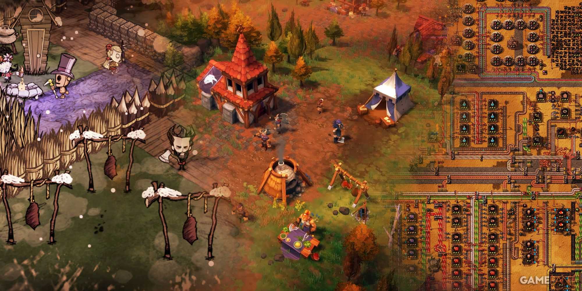 Don't Starve Together, Northgard, Factorio