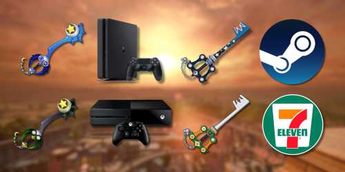 Keyblades Exclusivas em Kingdom Hearts 3 por Console