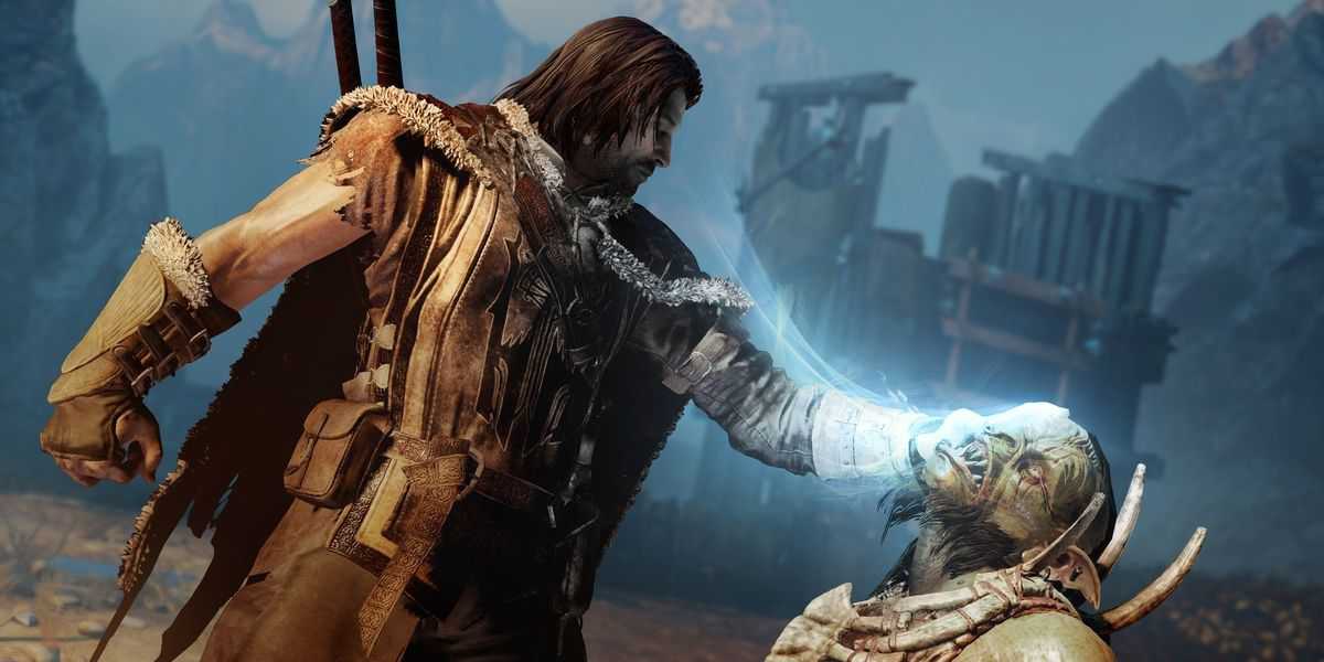 talion usando mão dominante em um orc