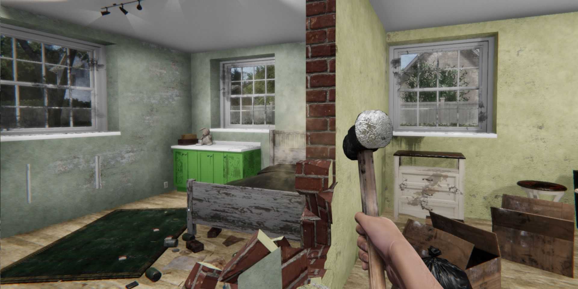 Using a hammer in House Flipper