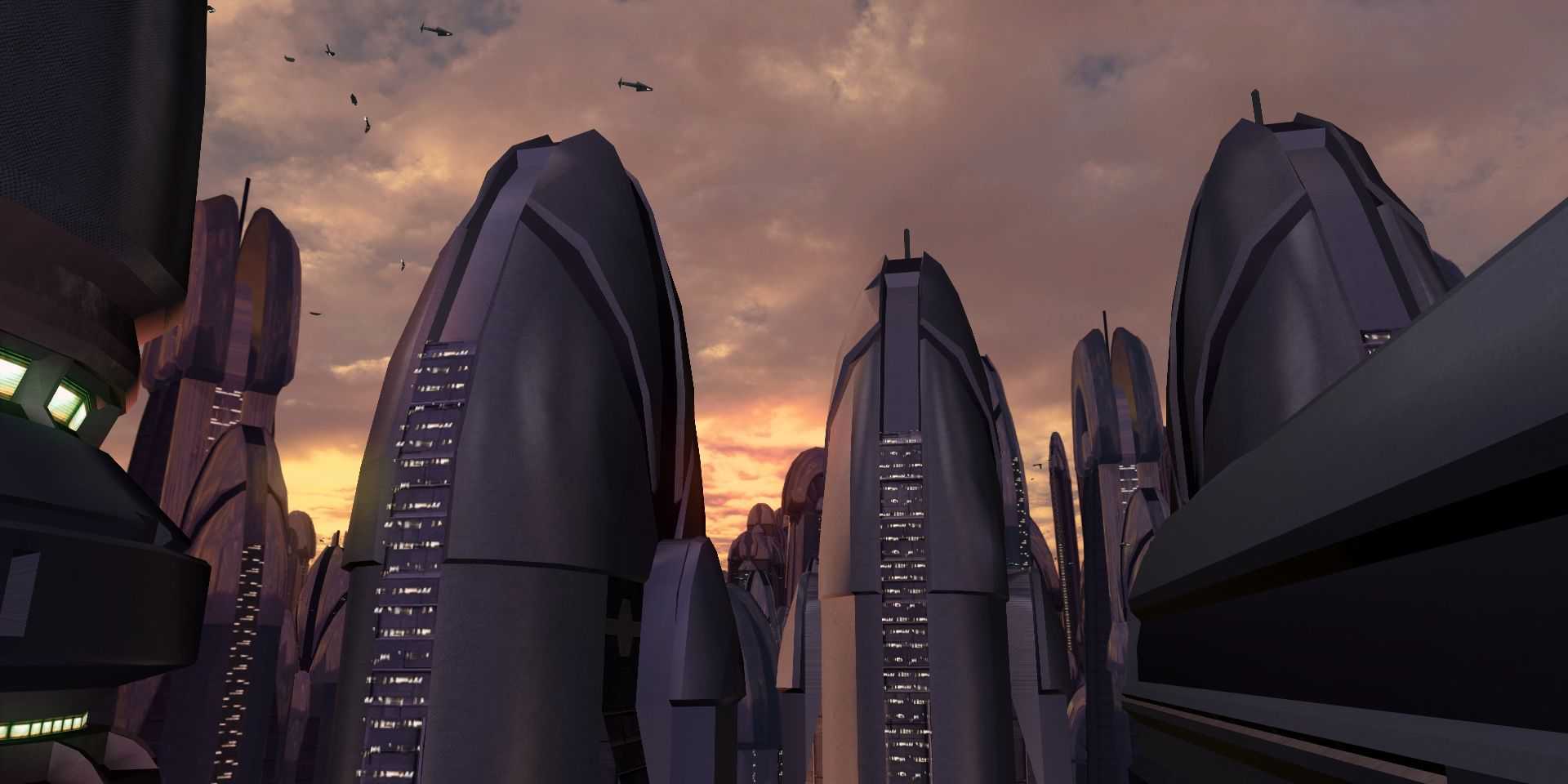 Taris buildings in Star Wars Knights of the Old Republic