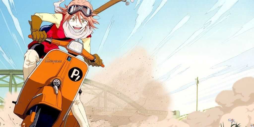 Iconic Anime Alien Girls- Haruko Haruhara FLCL