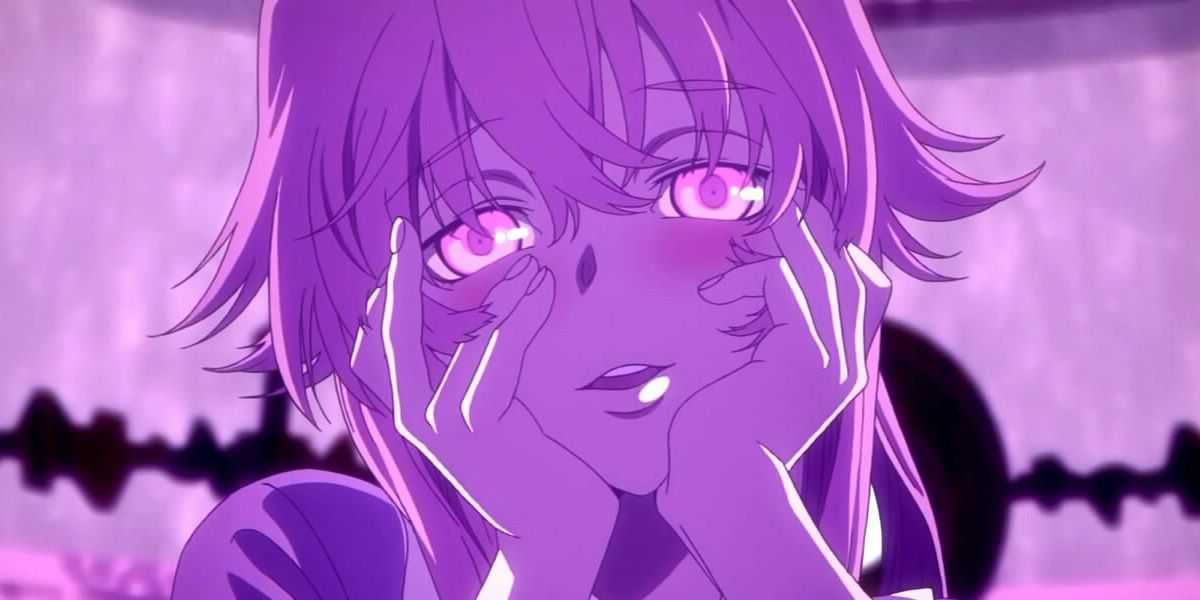 o personagem gasai yuno do anime mirai nikki, o futuro diário