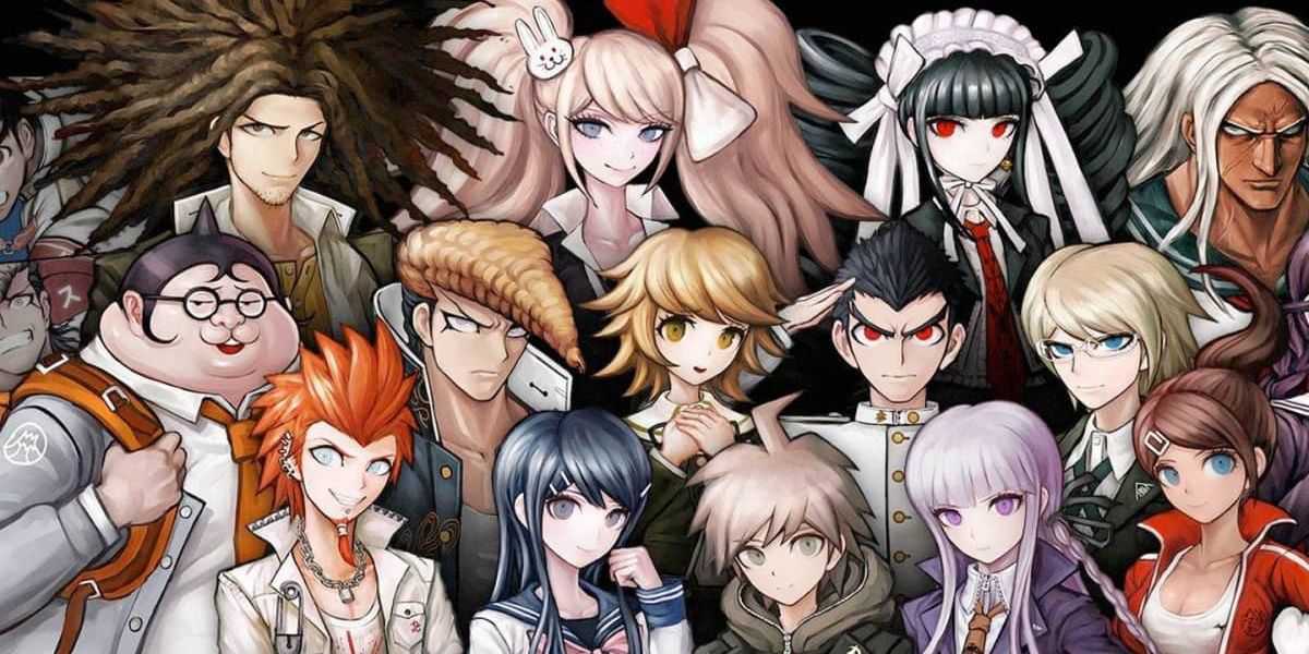 o elenco de personagens do anime para danganronpa