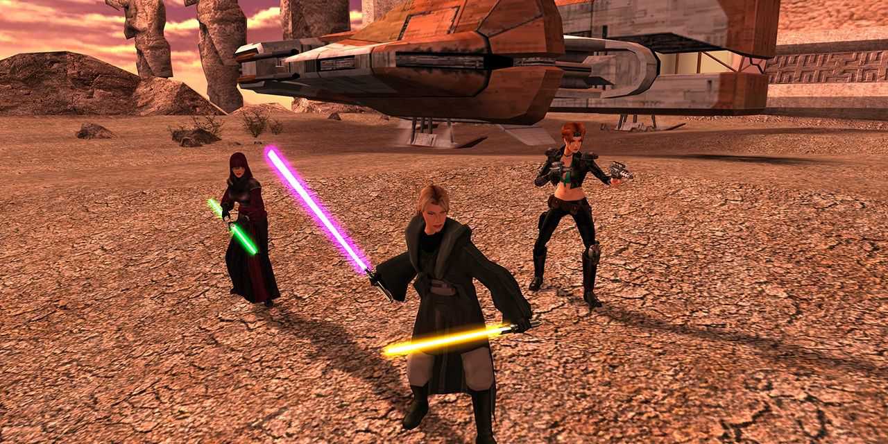 kotor 2 jedi with blaster companions 