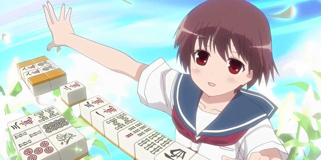 Saki Miyanaga jogando mahjong