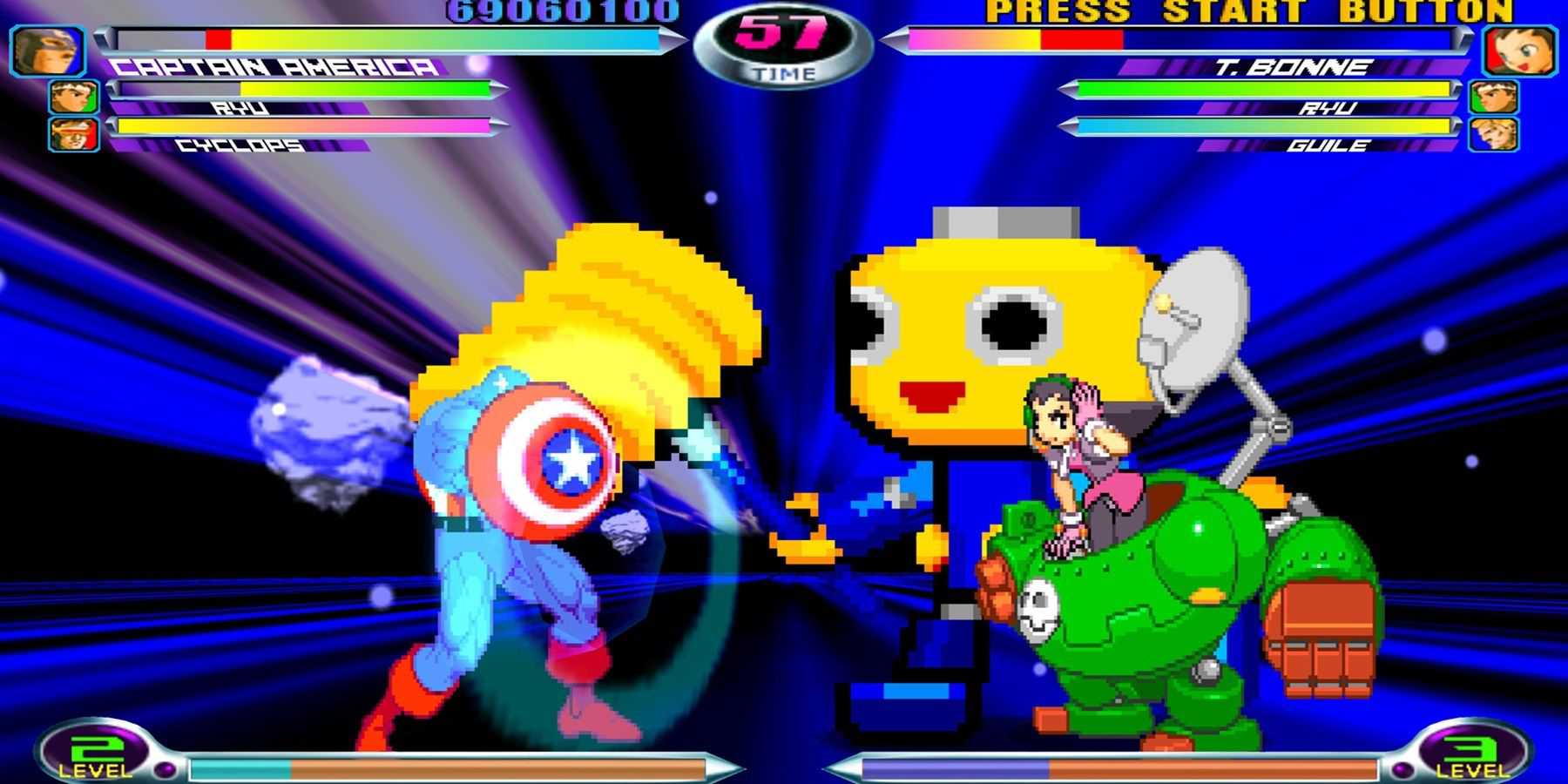 Best Capcom Crossover Games- Marvel Vs Capcom 2