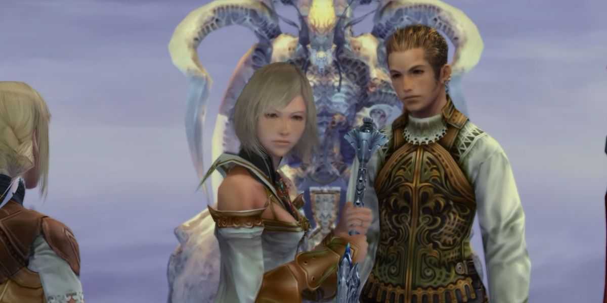 Balthier e Ashe um ao lado do outro em FF12