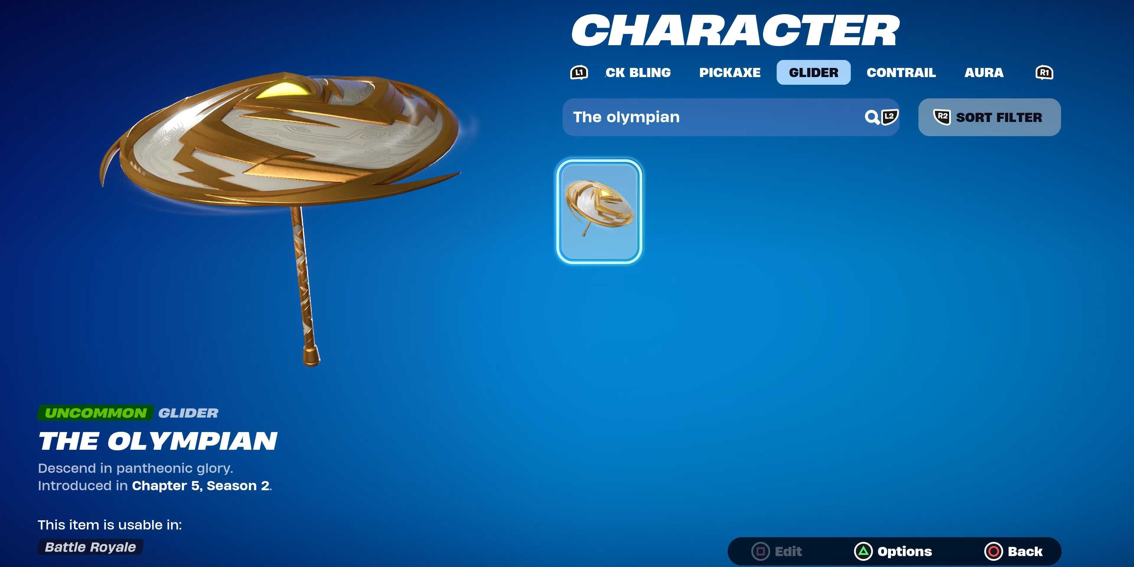 the olympian umbrella in fortnite