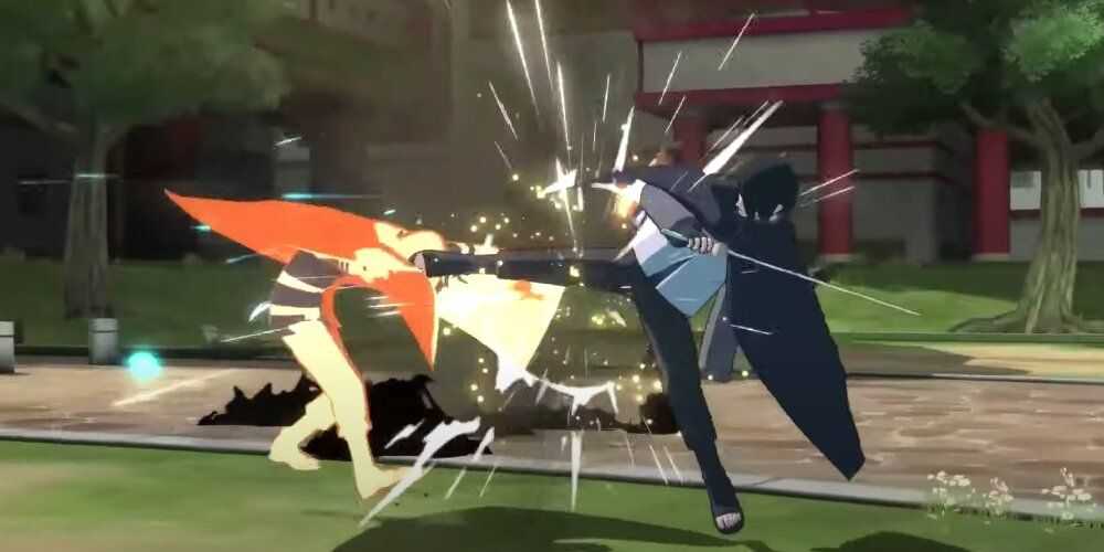 Sasuke attacking Chakra Cloak Naruto