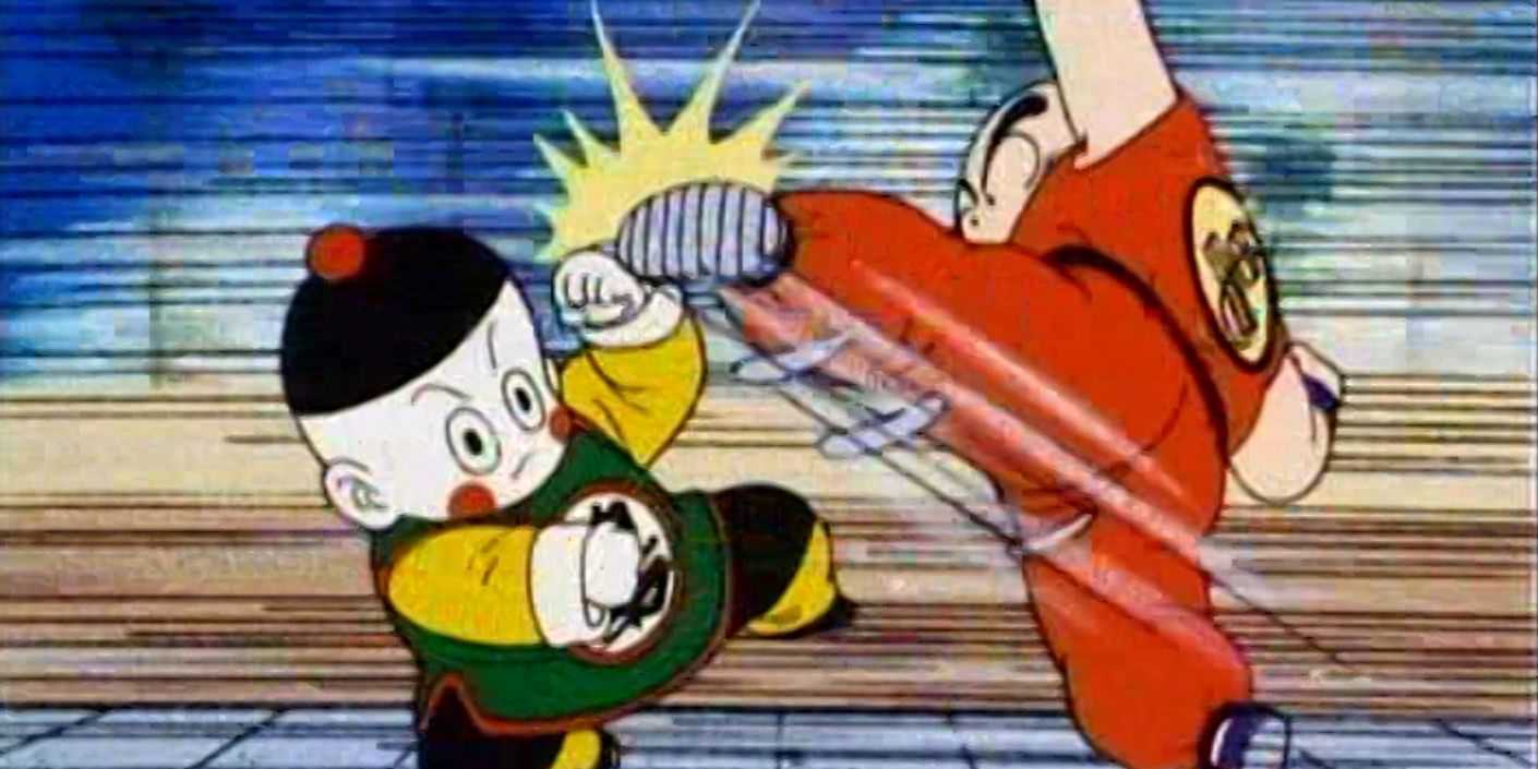 Krillin vs Chiaotzu in Dragon Ball 