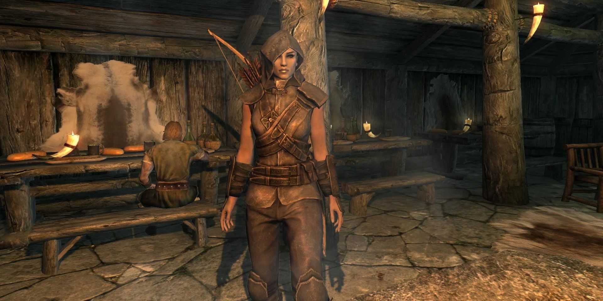 Conjunto de armadura de Linwe em Skyrim