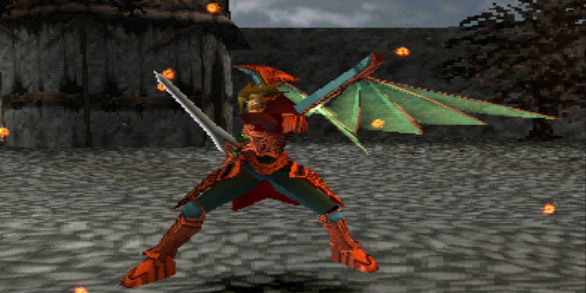 Legend of Dragoon Dart Dragoon Transformação recortada