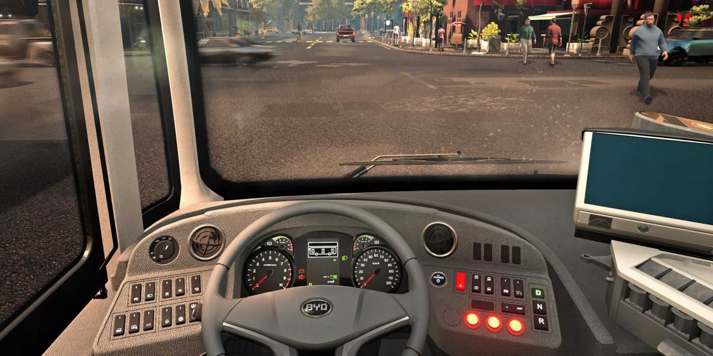 behind wheel of bus in bus simulator 21