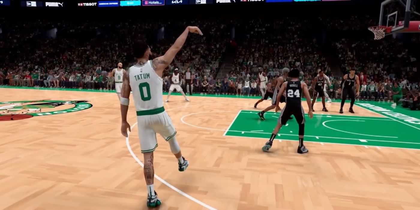 NBA 2K25 Tatum shot