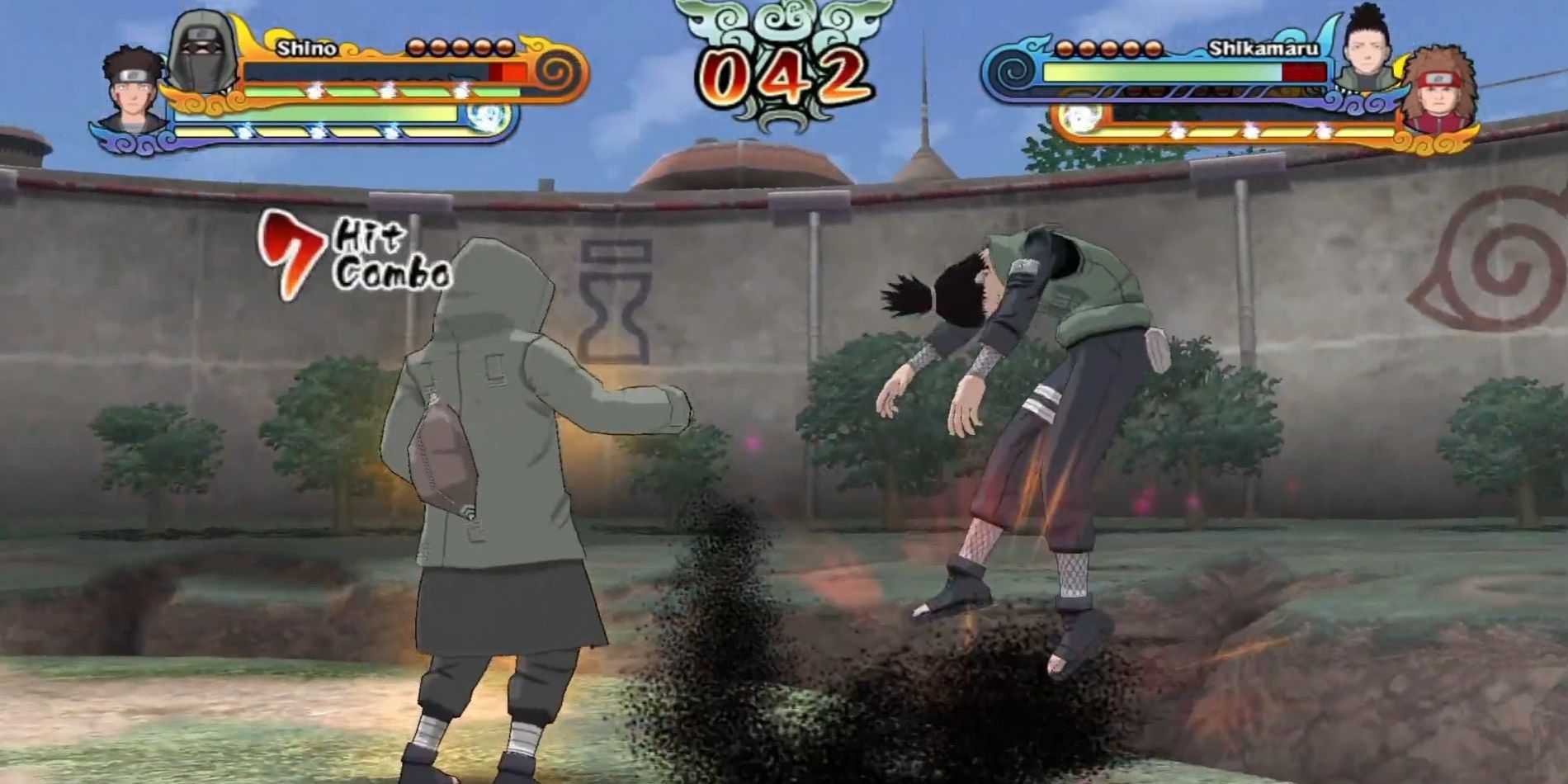 Shino Using Bugs Against Shikamaru In Battle