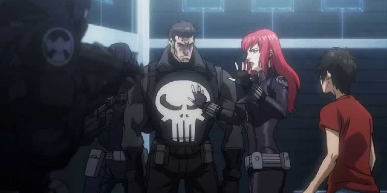 Marvel Anime e Mangá - Avengers Confidential Punisher Black Widow