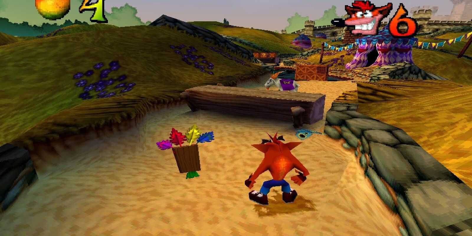 Crash in the first level of Warped