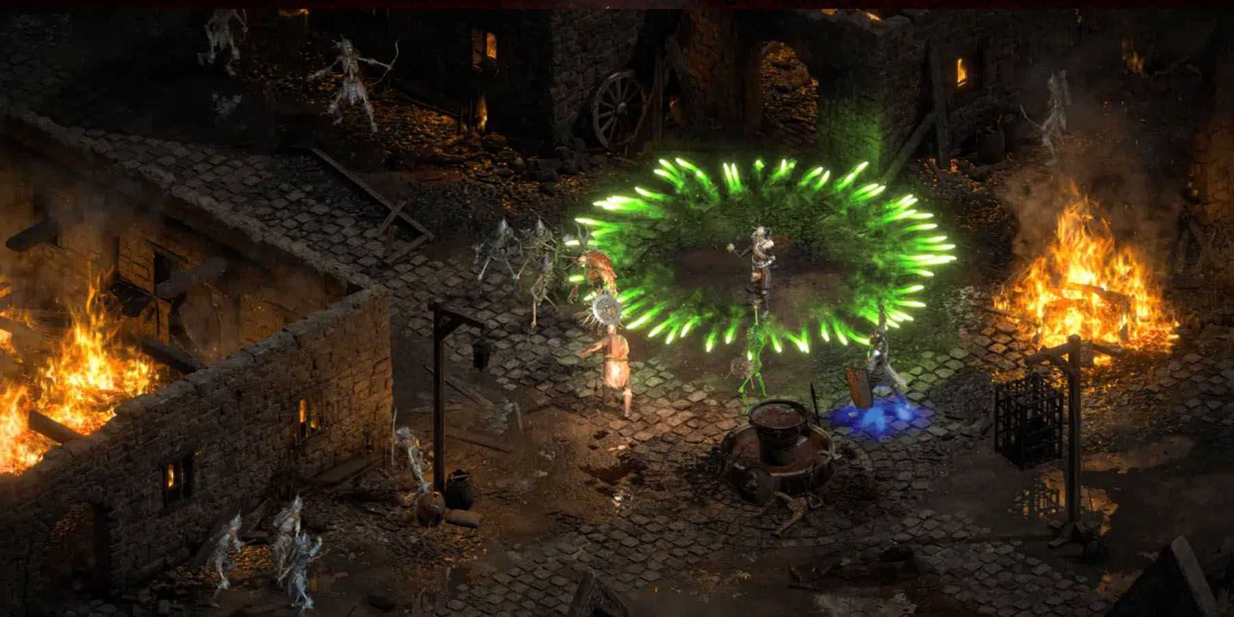 Players using AOE in Diablo 2 Resurrected