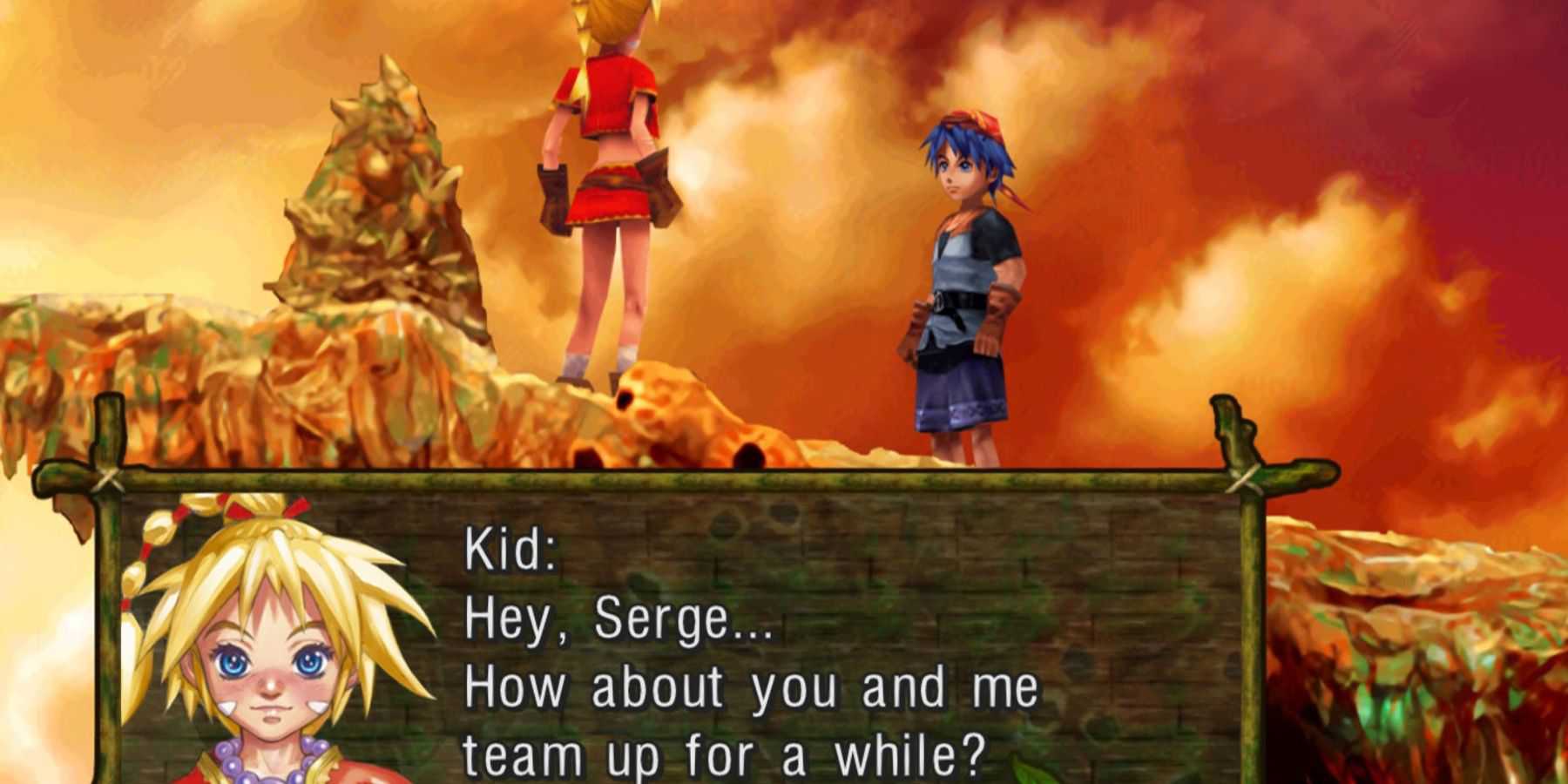 Chrono Cross Serge and Kid