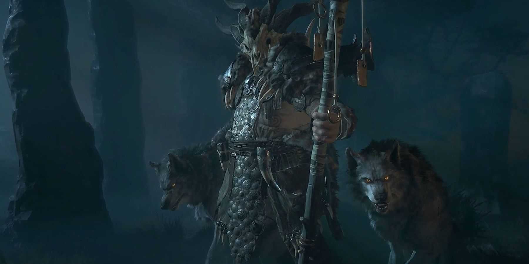 Screenshot of a Druid from Diablo 4