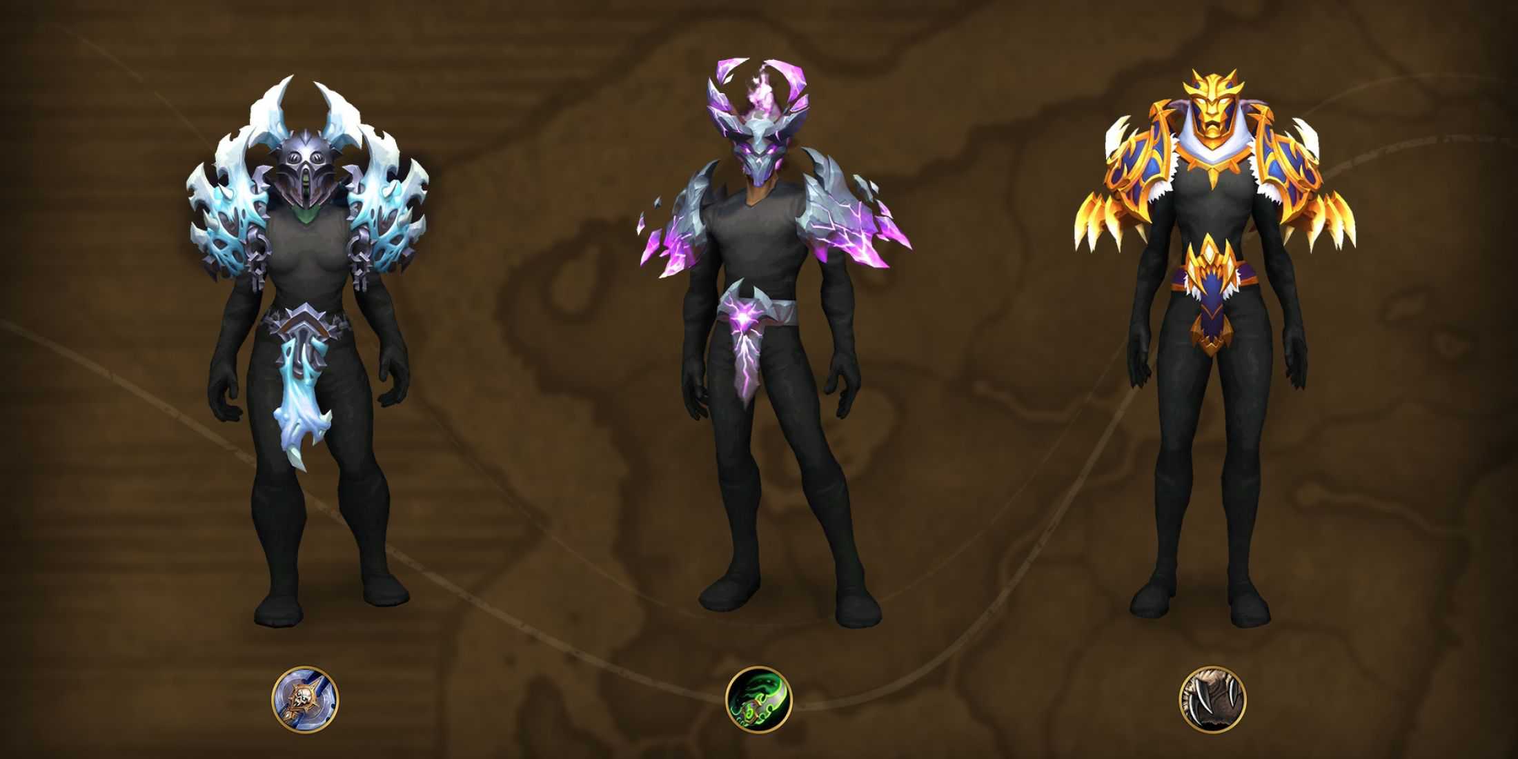 world of warcraft class ensembles death knight demon hunter druid