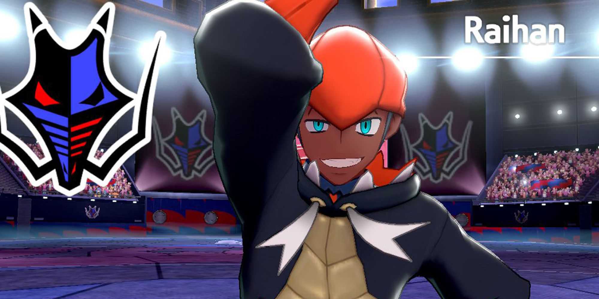 Líder de ginásio Raihan em Pokemon Sword & Shield