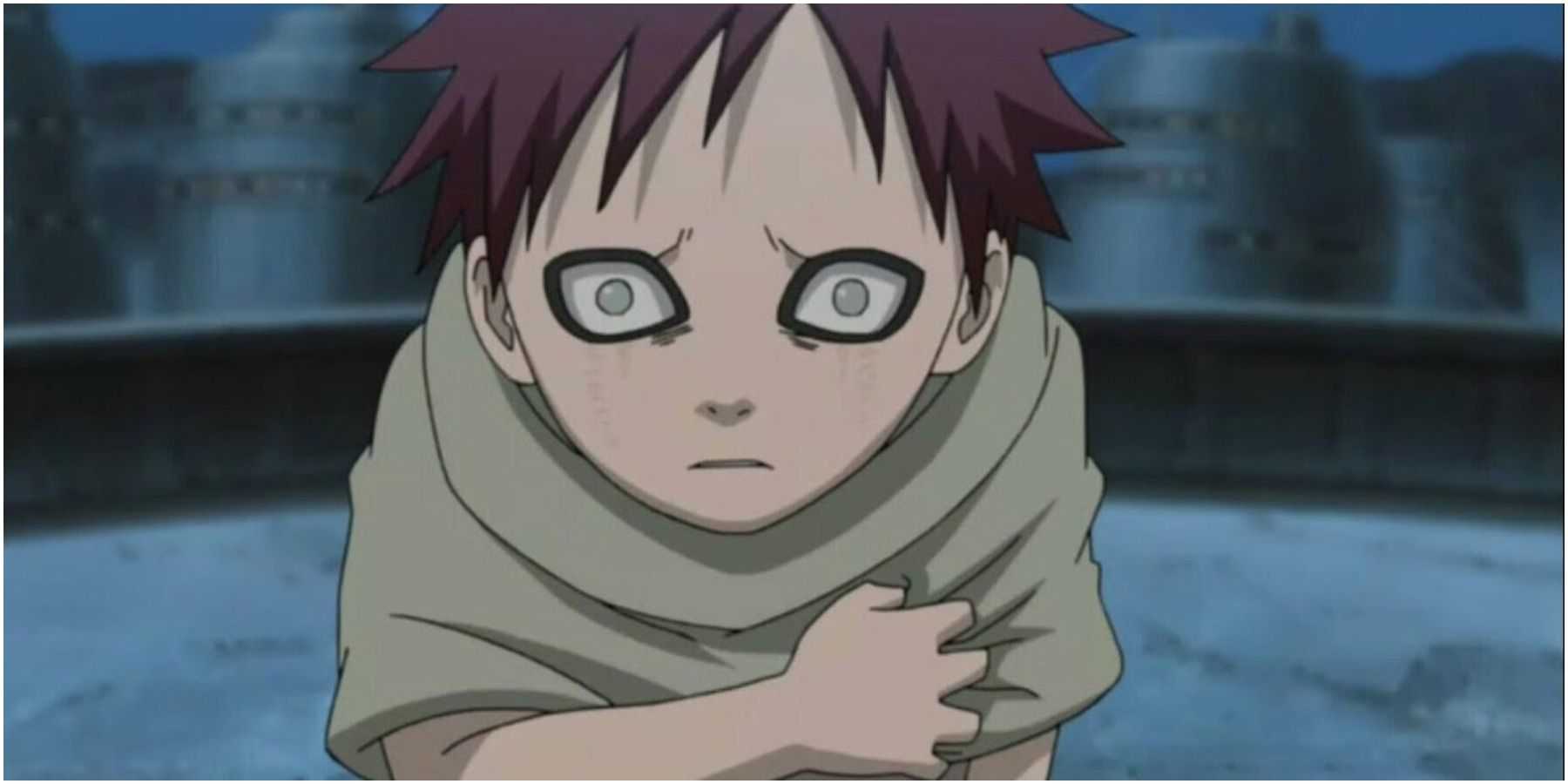 Gaara de Naruto sendo traído quando criança