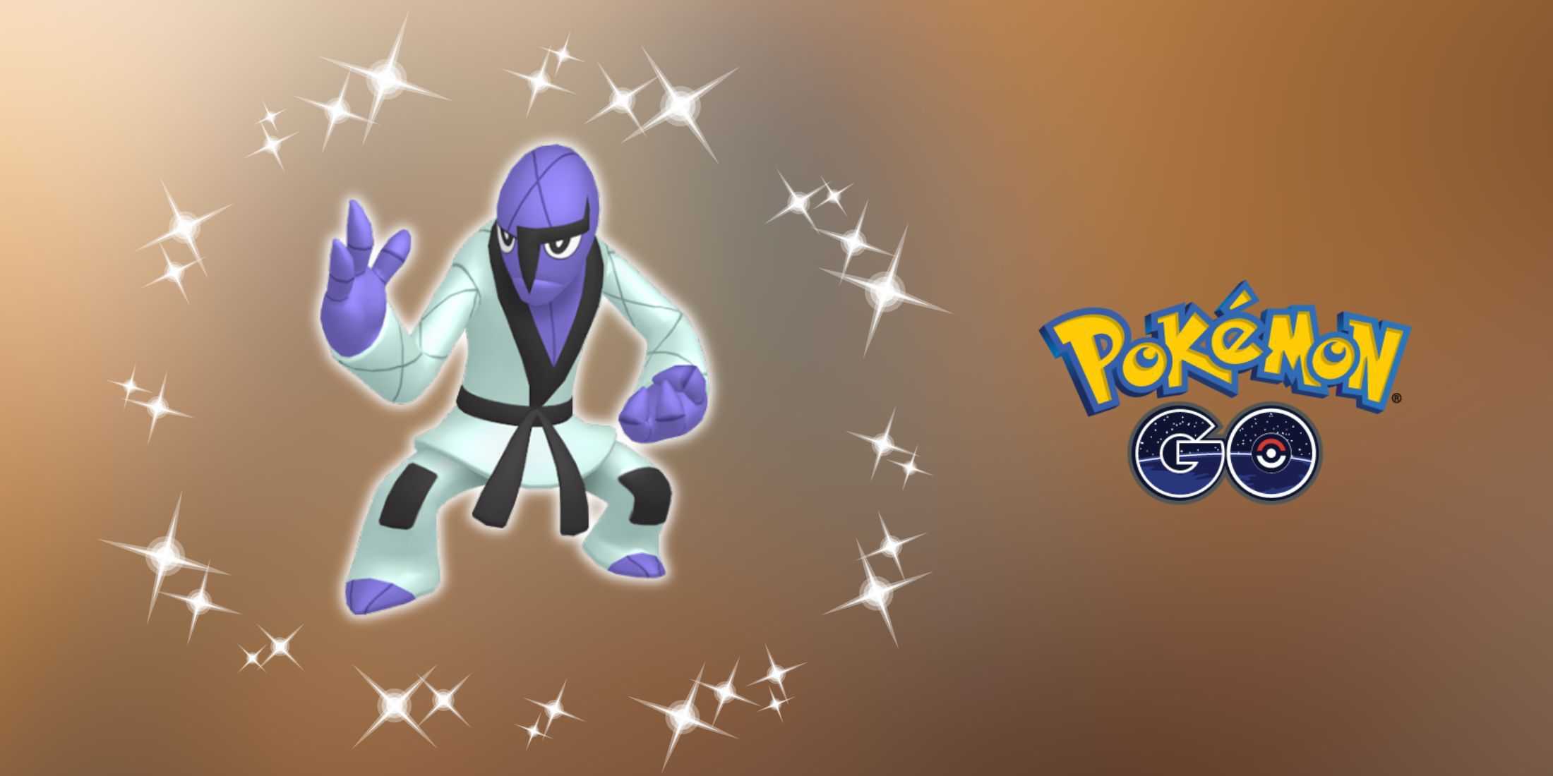 Shiny Sawk em Pokemon GO selvagem