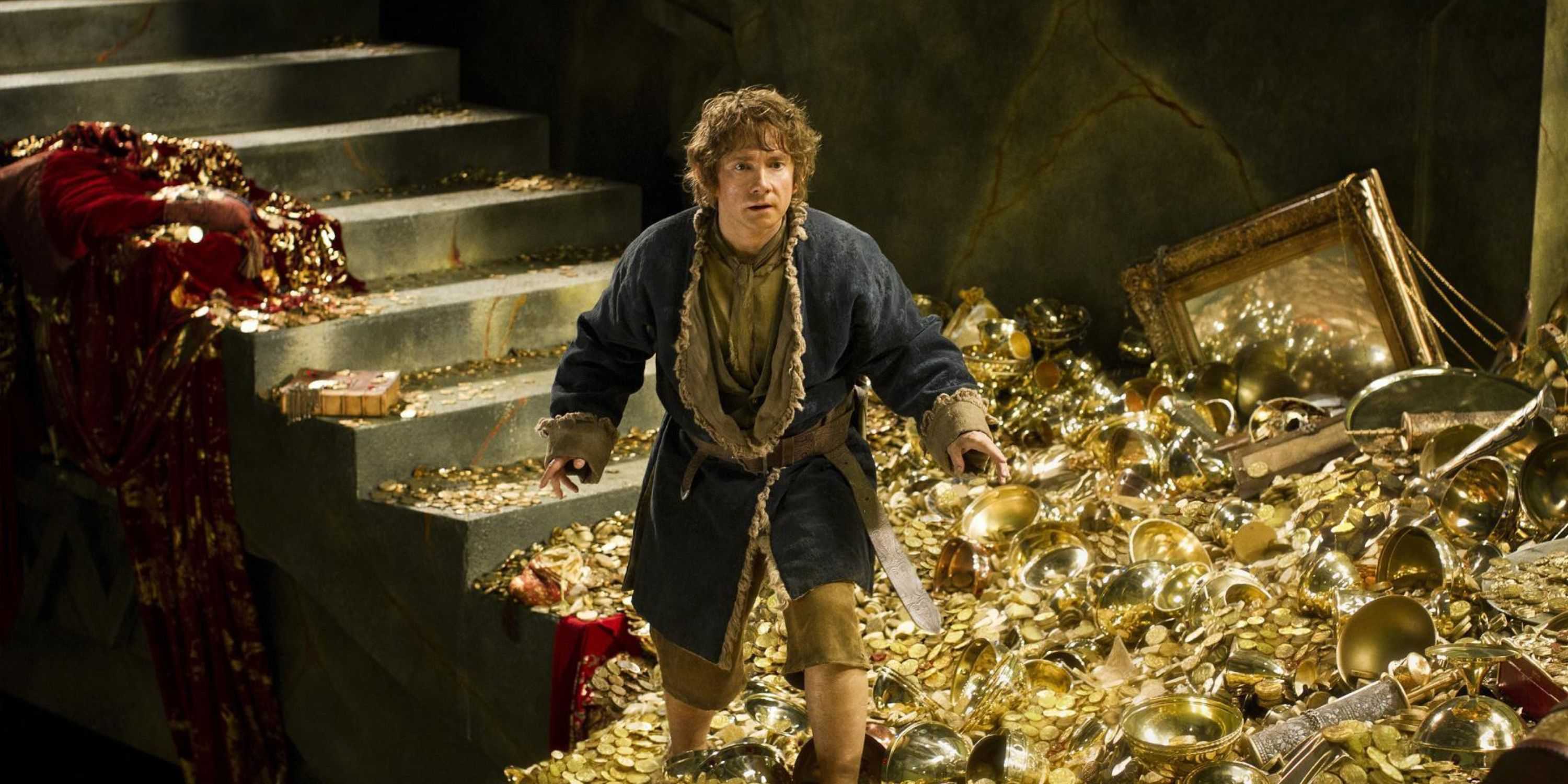 bilbo on smaug's gold