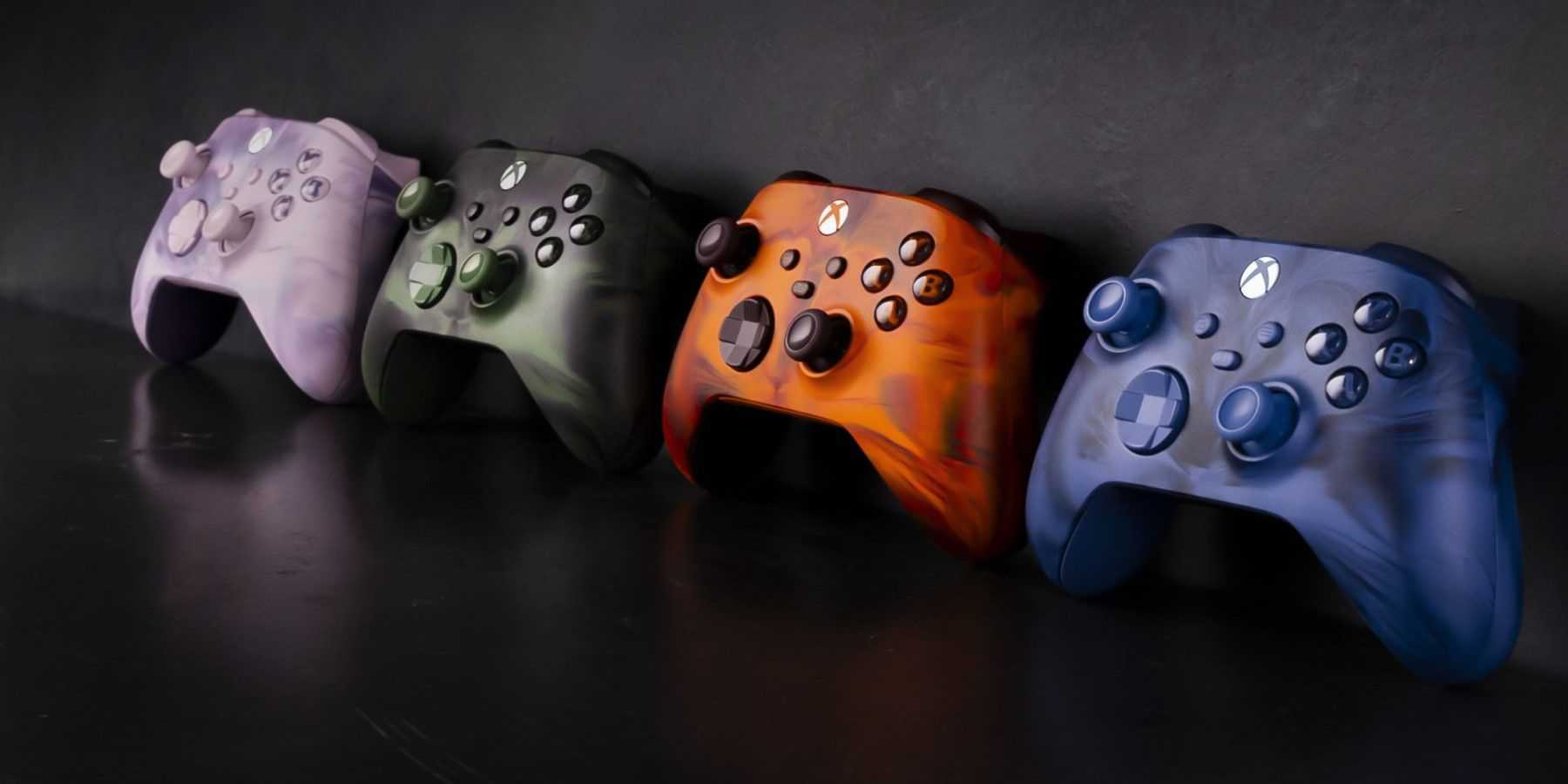 xbox-vapor-controller-lineup-dark-background