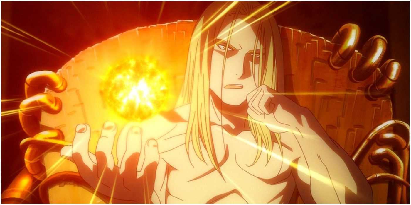 Father Creating A Miniature Sun In Fullmetal Alchemist: Brotherhood