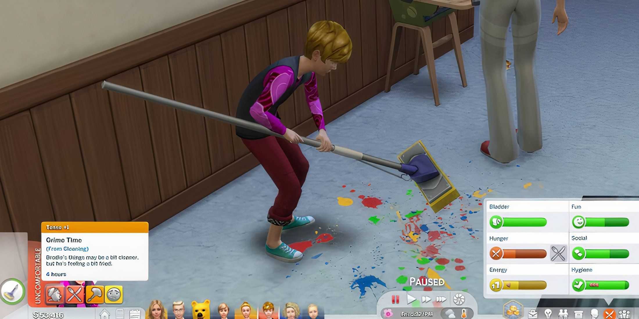 a child cleaning the sims 4 parenthood