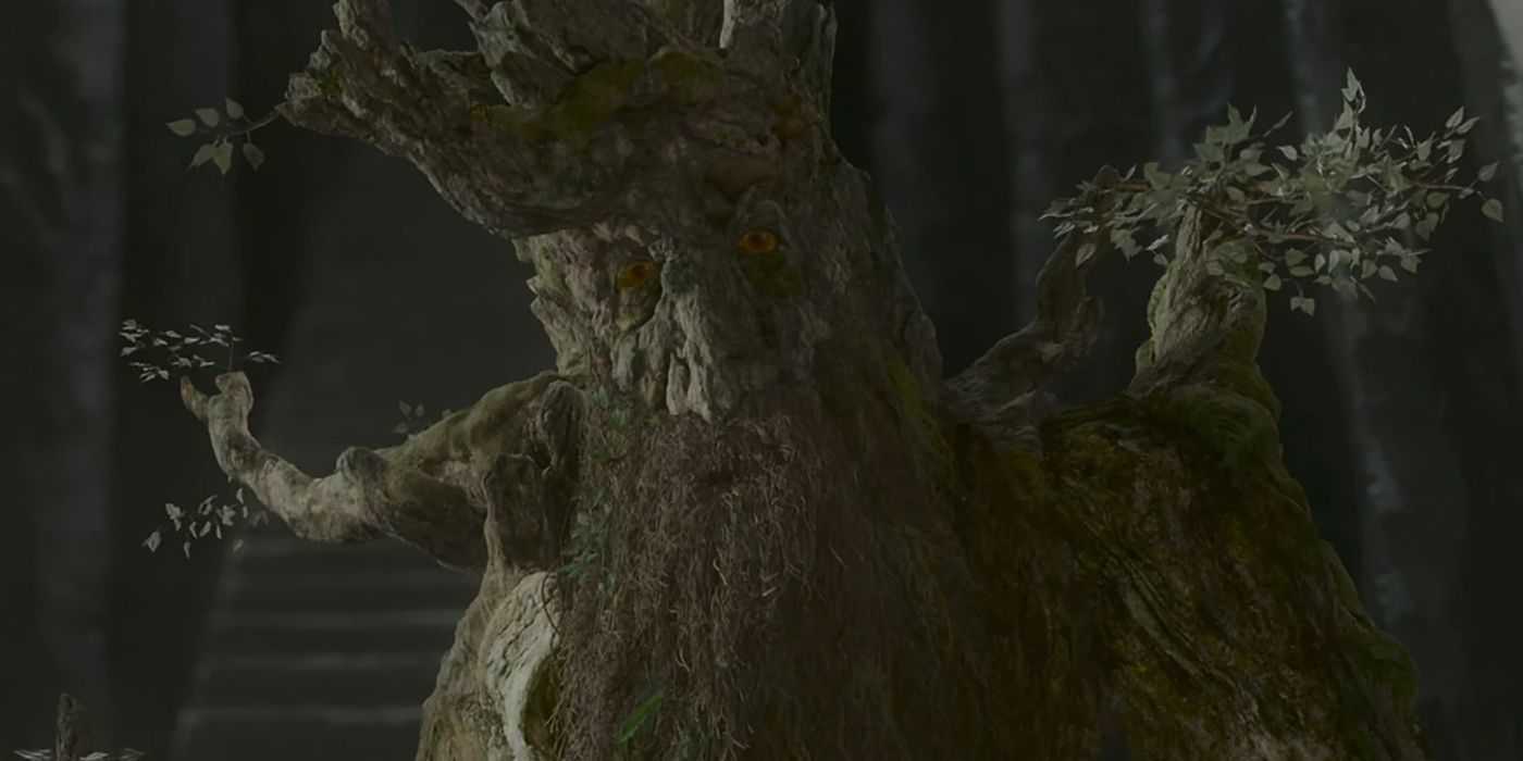 Trilogia de filmes do Senhor dos Anéis Personagens mais fortes Treebeard