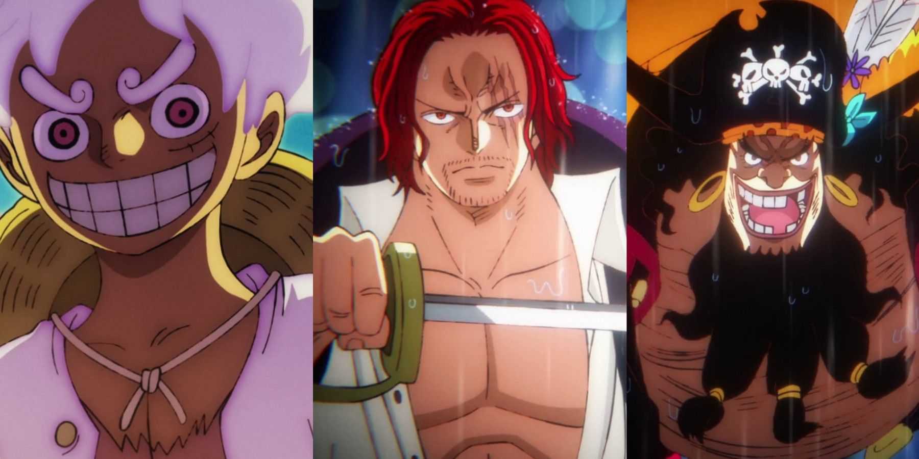 apresentava personagens de uma peça mais fortes que os almirantes Shanks Luffy Barba Negra