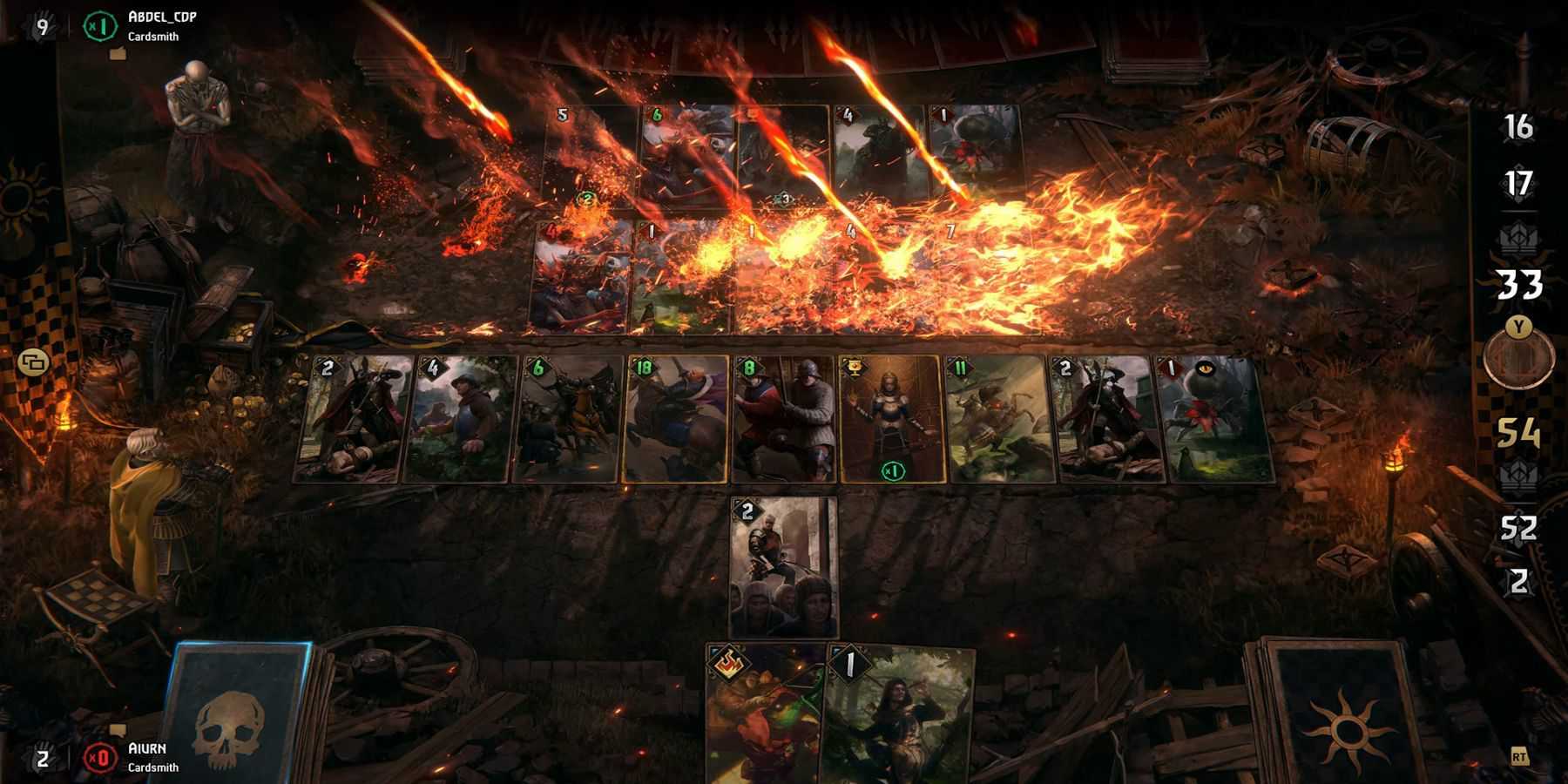 Gwent official screenshot gameboard