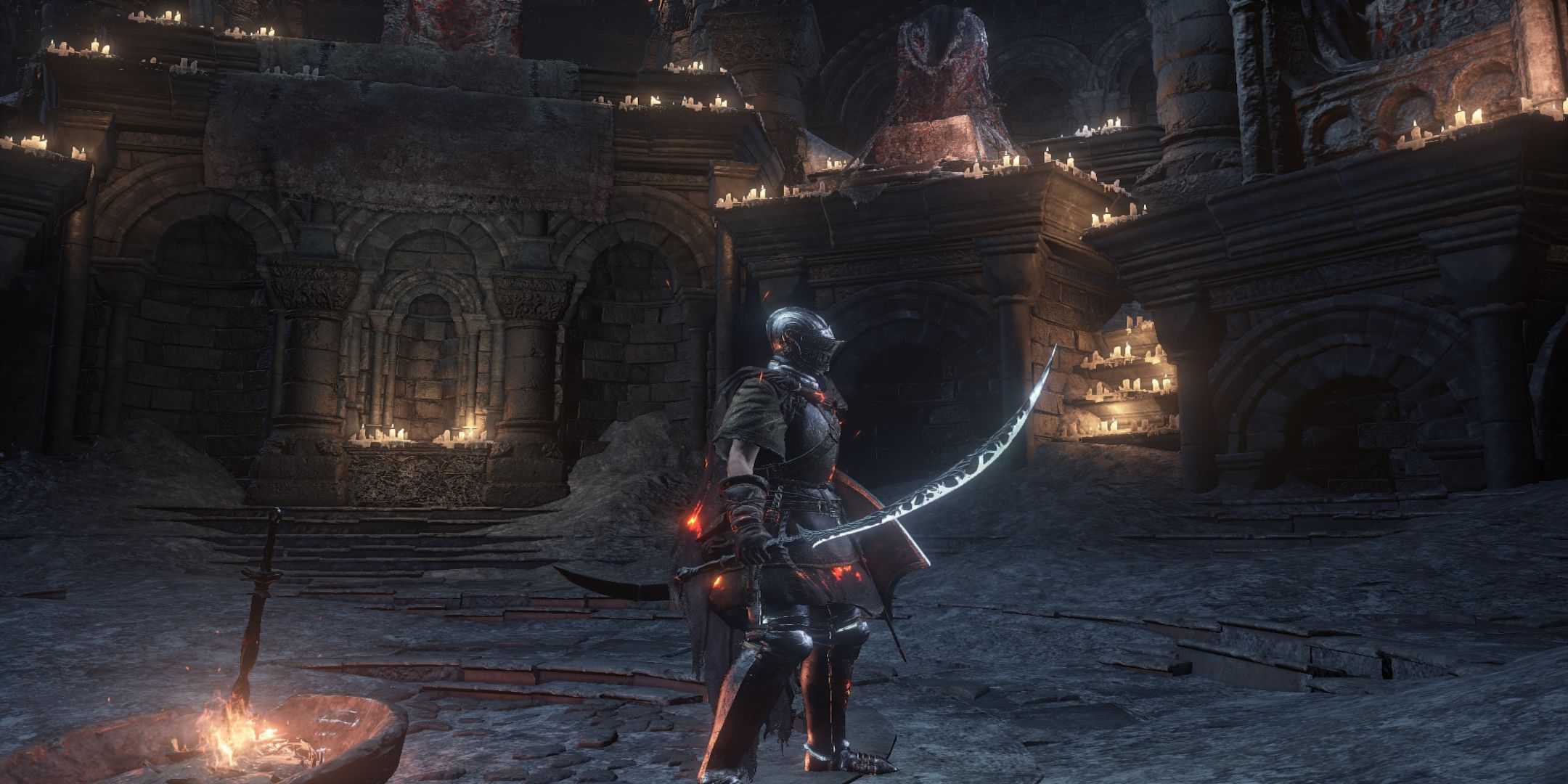 dark souls 3 pontífice cavaleiro espada curva