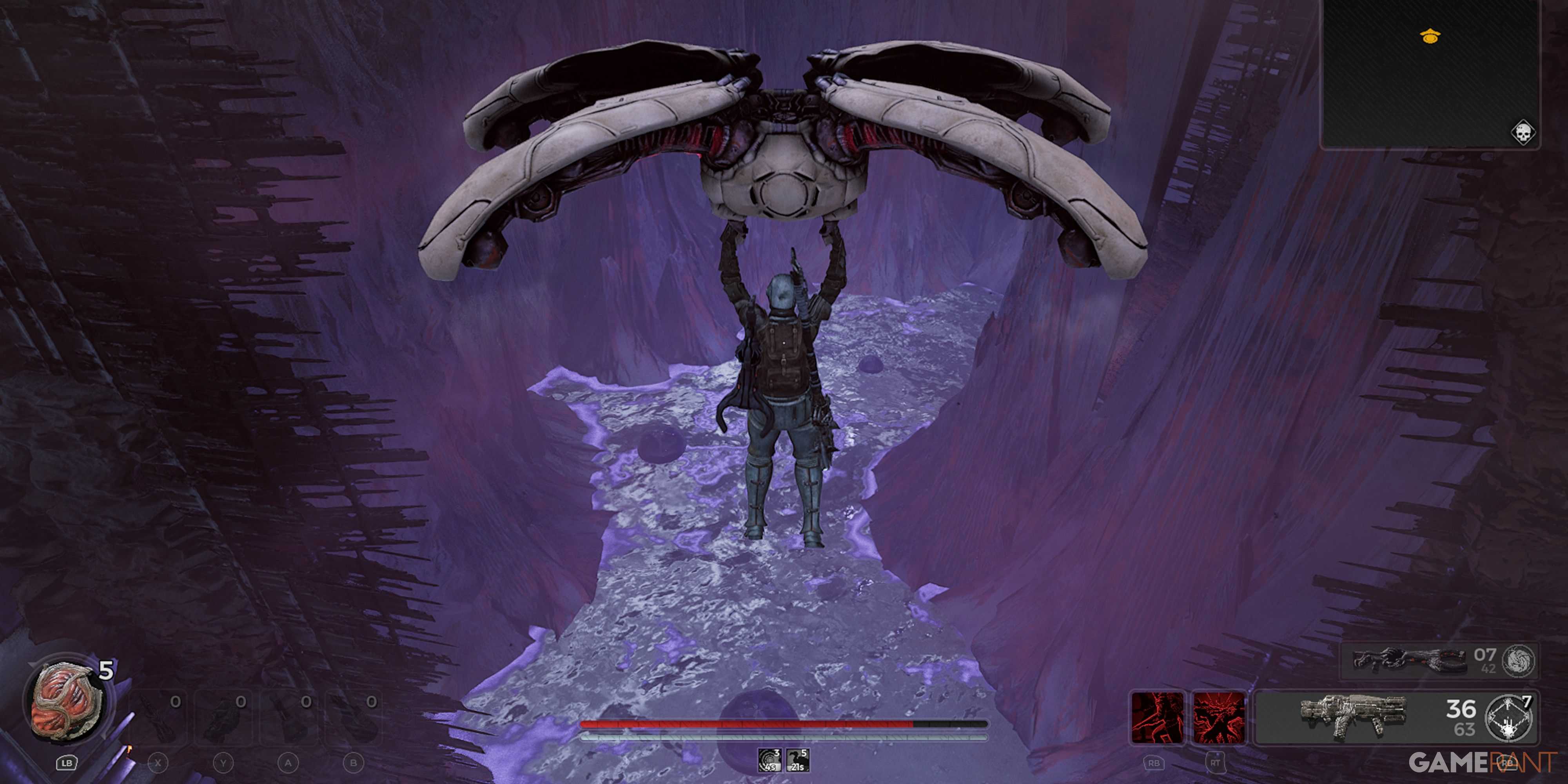 Remnant 2 The Dark Horizon DLC Riding The Glider Drone On N'Erud