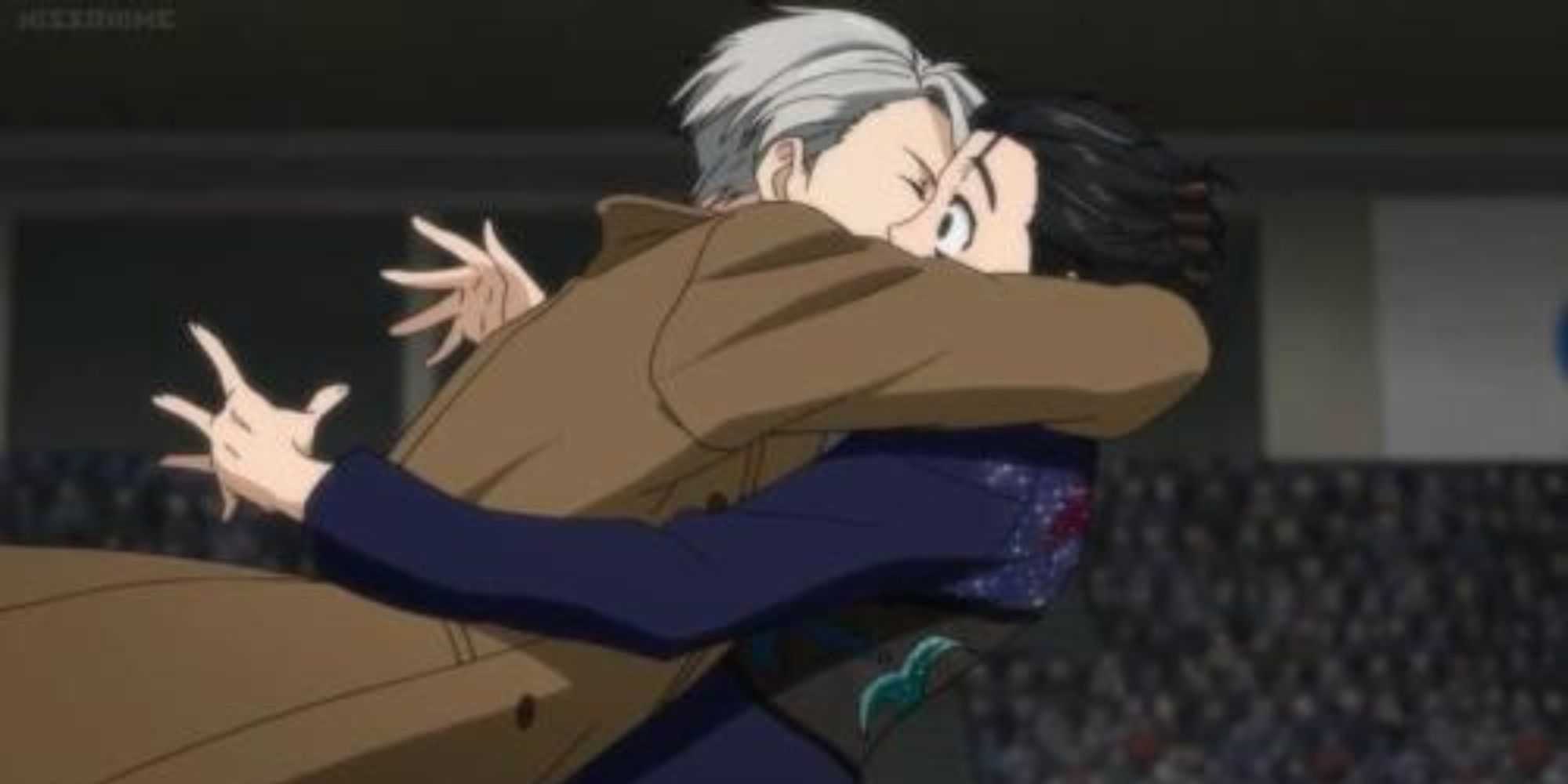 Yuuri Katsuki e Victor Nikiforov se beijam em Yuri!!! On Ice